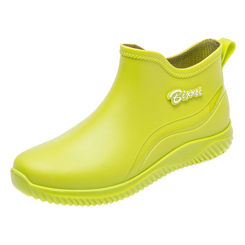 Women's rain boots short tube new fashion outerwear student water shoes warm kitchen work non-slip rain boots wholesale rubber shoes men
