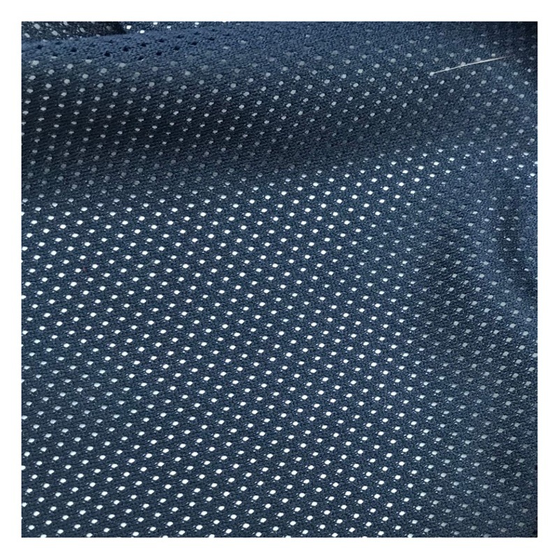 In stock 75D low elastic starry mesh fabric comfortable breathable sportswear school uniform lining beach pants T-shirt fabric