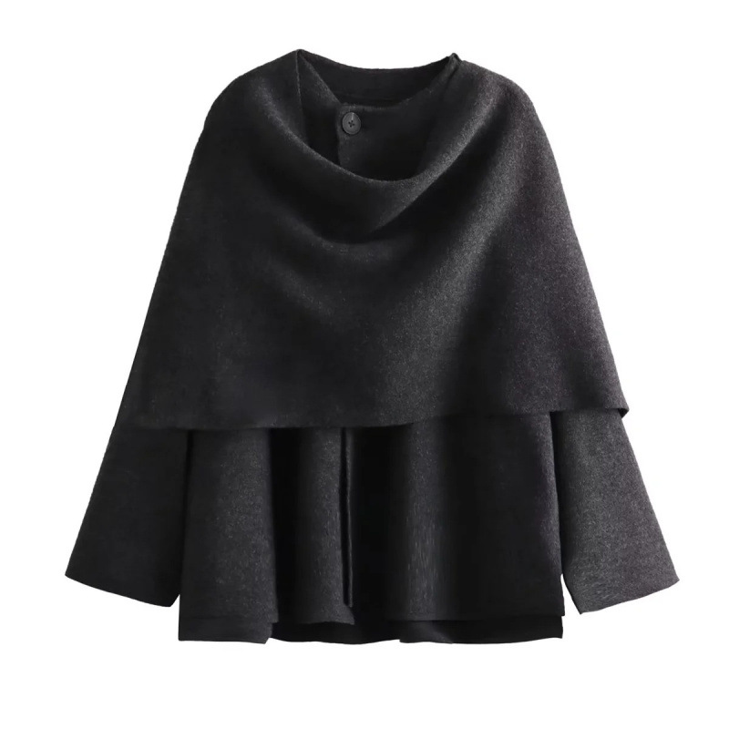 Picture of Cross-Border European and American Fashion Aliexpress Popular Asymmetric Scarf Shorts Knitted Jacket