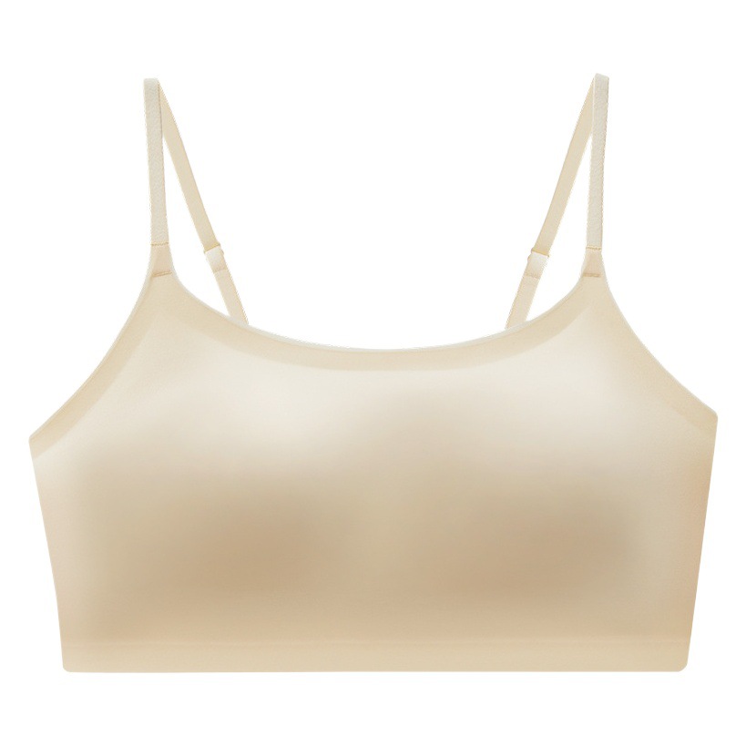 3030 Mango Fixed Cup Cool-feeling Yarn Cross-back Non-marking Underwear Women's Summer Thin Naked-feeling Non-rimless Bra