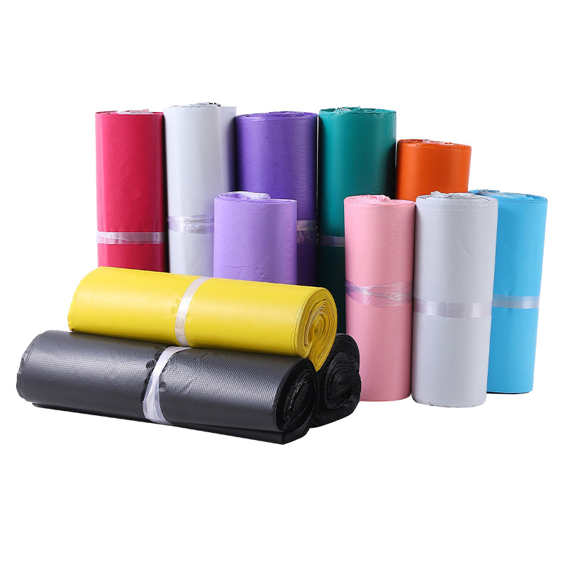 Picture of Yellow express bag wholesale logistics package waterproof packing bag color express bag mail delivery bag