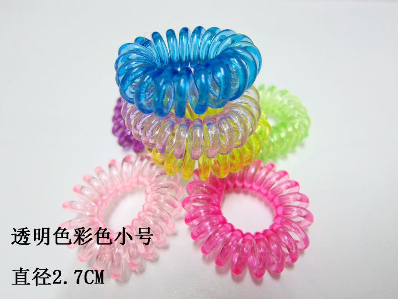 Picture of Candy Color Bold Bracelet Telephone Line Hair Ring Extra Large Rubber Band South Korea Headwear Hair Accessories Headband Spring Ring