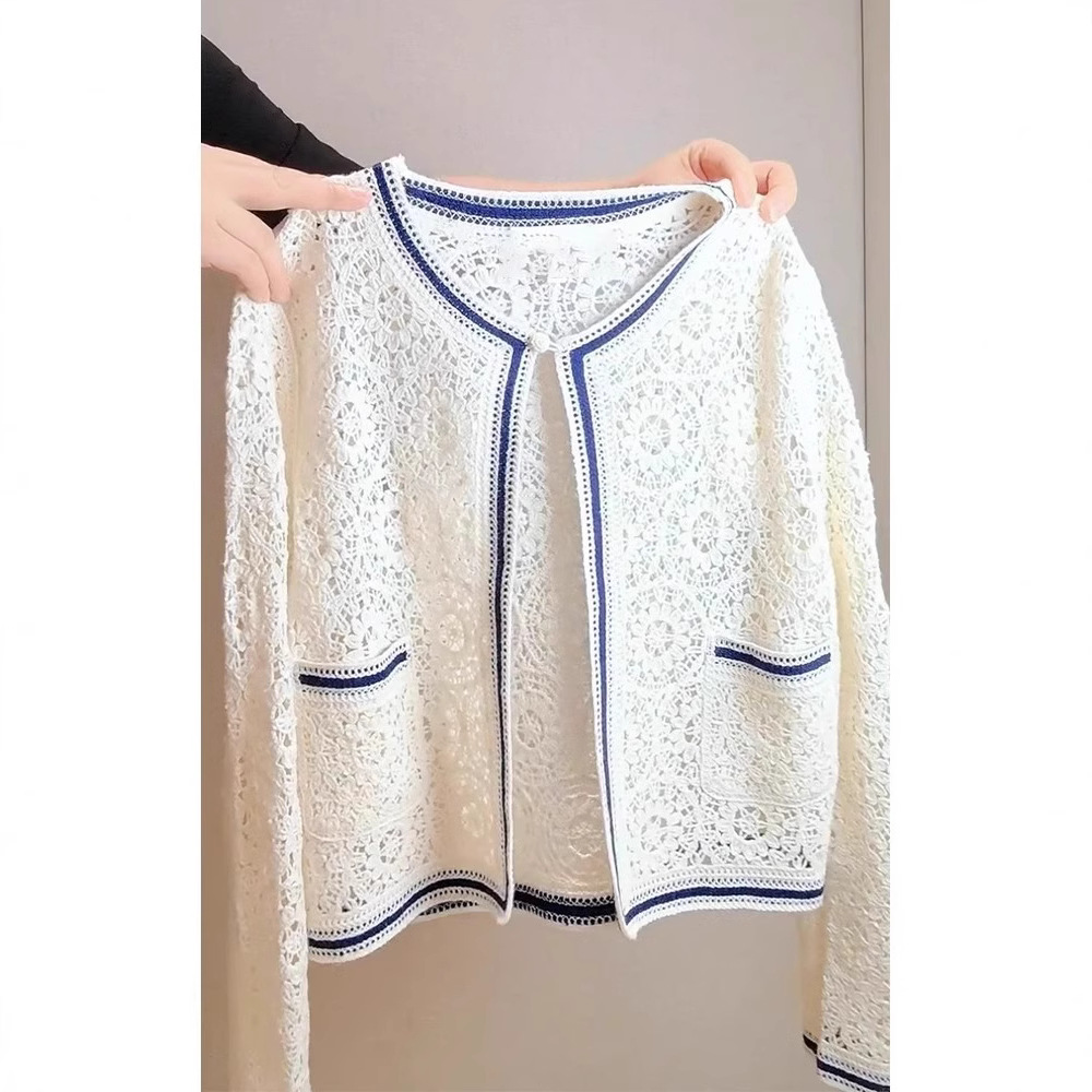 Early autumn 2024 new women's temperament a set of wear high-end super good-looking white sweater suit