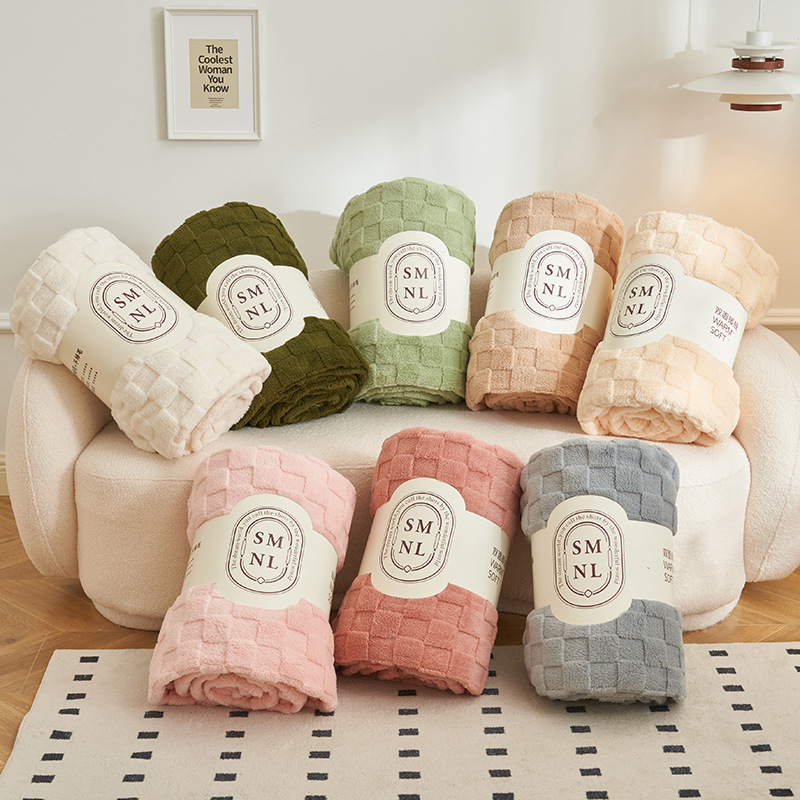 Tafu velvet blanket waffle velvet multifunctional nap blanket air conditioning blanket blanket bedding lunch break shawl blanket