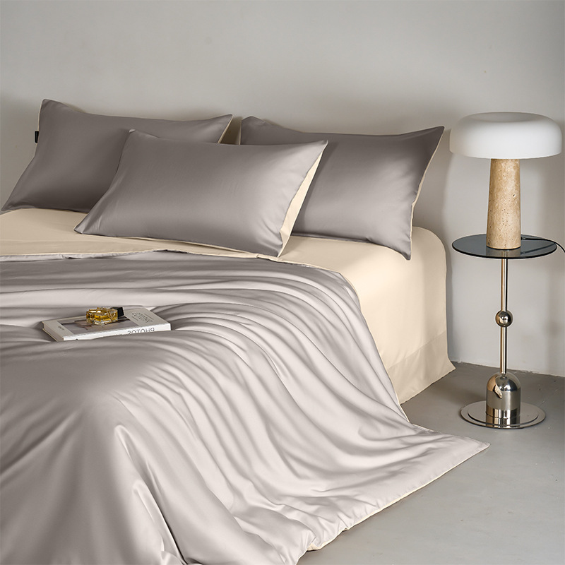 Picture of 120 cotton four-piece set 100 cotton quilt cover sheets high sense Xinjiang long staple cotton bedding