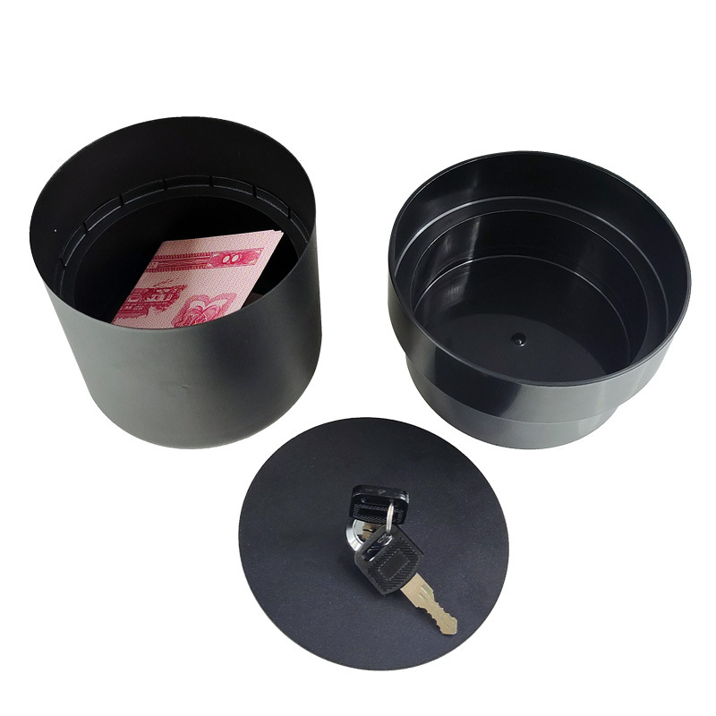 Picture of A generation of flowerpot piggy bank creative with lock iron box insurance key Mini Storage box hidden money gift