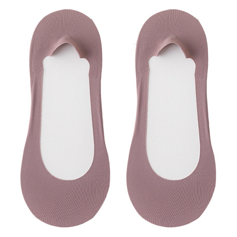 Ice Silk boat Socks women's non-slip non-slip summer thin socks women's thick sponge bottom sweat-absorbing anti-pain shallow mouth invisible socks