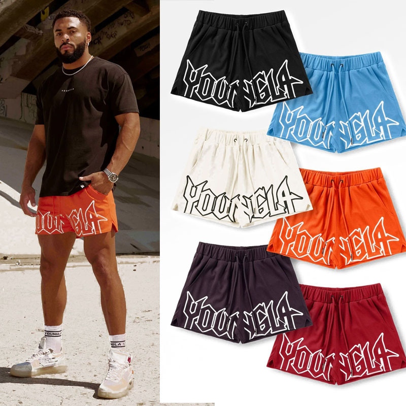 Summer New American Fashion Brand Fitness Running Sports Shorts European and American Mesh Casual Basketball Shorts Cross-border Foreign Trade