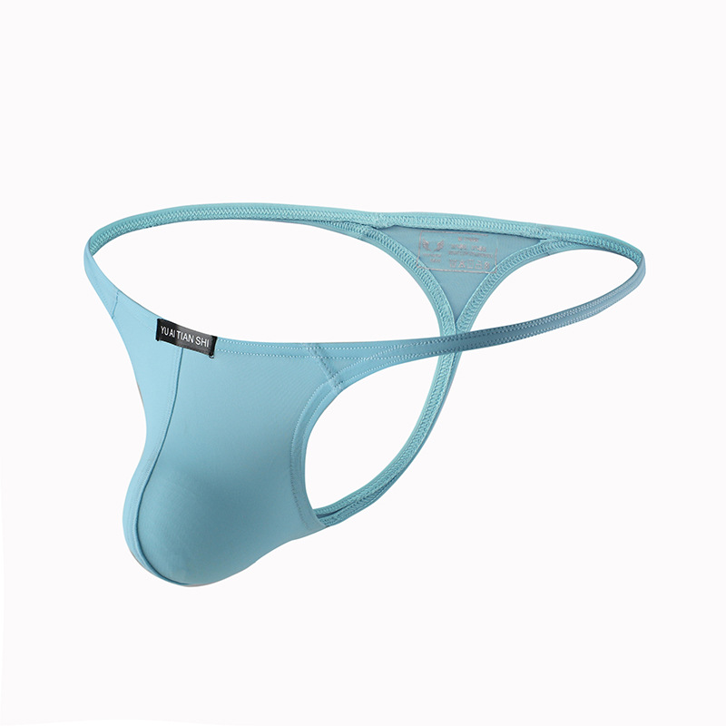 Picture of Factory Direct Supply of Men's Underwear Nylon Sexy Low-Waist Gay Single T-Pants Cross-Border Export Large Size Thong for Men