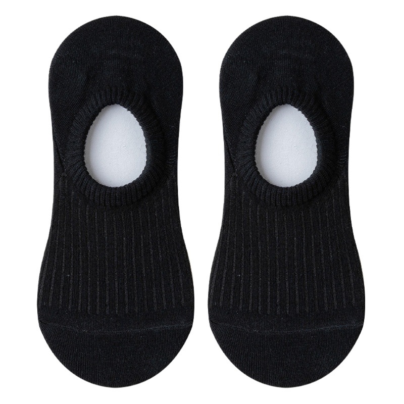 Pure cotton socks Women's Boat socks summer thin do not fall with solid color invisible socks pure cotton socks wholesale Zhuji socks women
