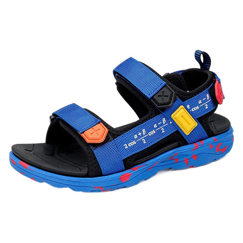 Boys sandals 2025 new summer Korean children's students big children's soft-soled beach shoes boys shoes wholesale