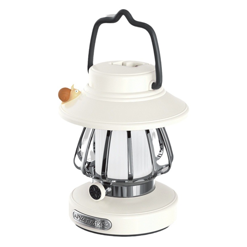 New outdoor camping light portable charging night light creative portable tent atmosphere lantern retro camping light