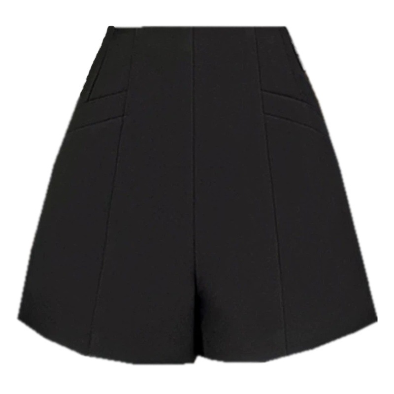 Suit shorts women's summer 2023 new Korean style white wide leg pants high waist slimming versatile loose internet celebrity casual pants