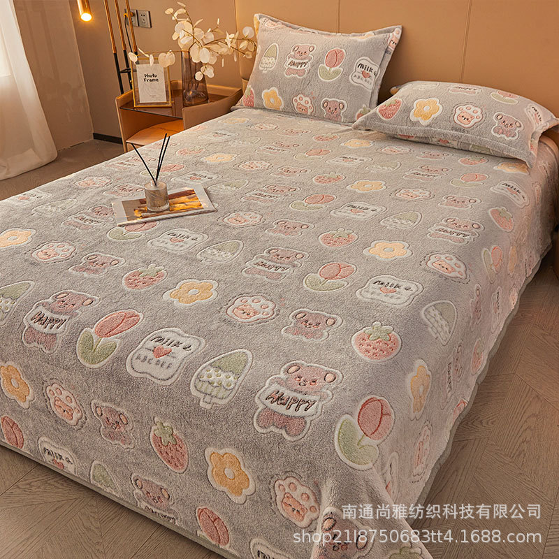 Picture of Blanket Coral Fleece Cover Blanket Flannel Blanket Cartoon Sofa Blanket Single Bed Sheet Single Air Conditioning Nap Blanket Quilt