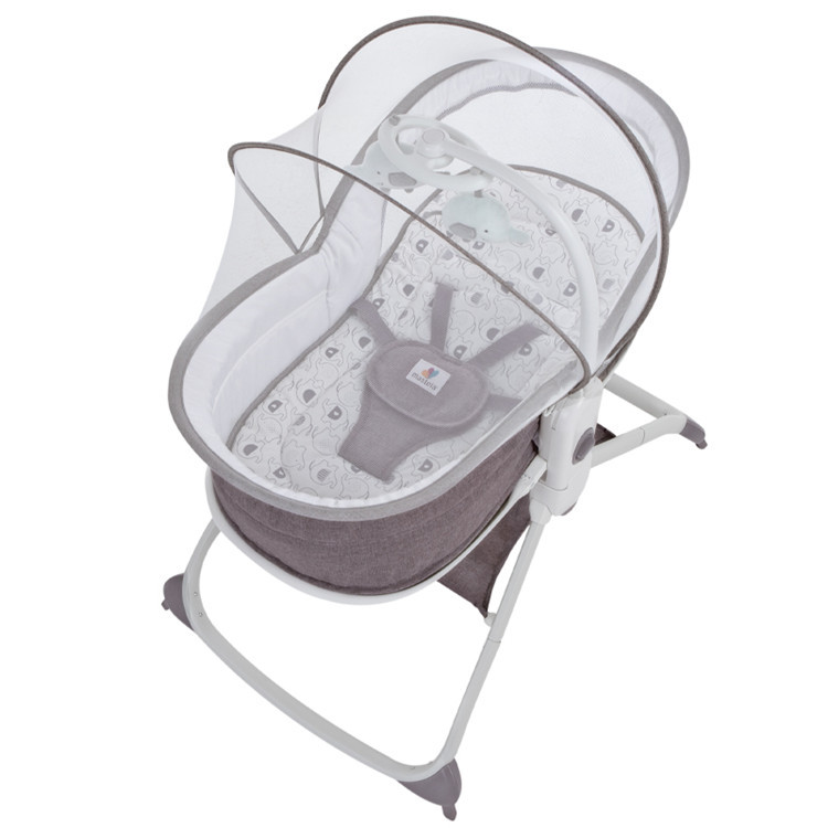 Picture of Baby Shaker electric vibration comfort Shaker can lift portable bedside bed newborn baby bed can sit and lie