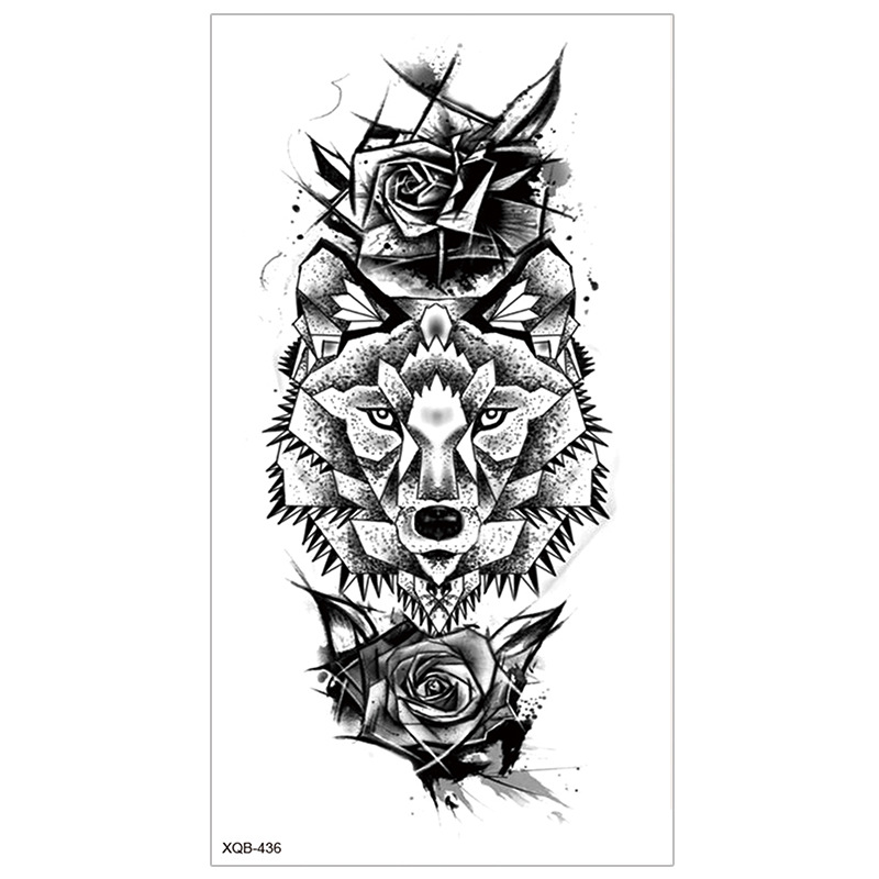 Picture of New Half Arm Tattoo Stickers Cross-border Amazon Hot Selling Set Dark European and American Realistic Waterproof Tattoo Stickers Wholesale