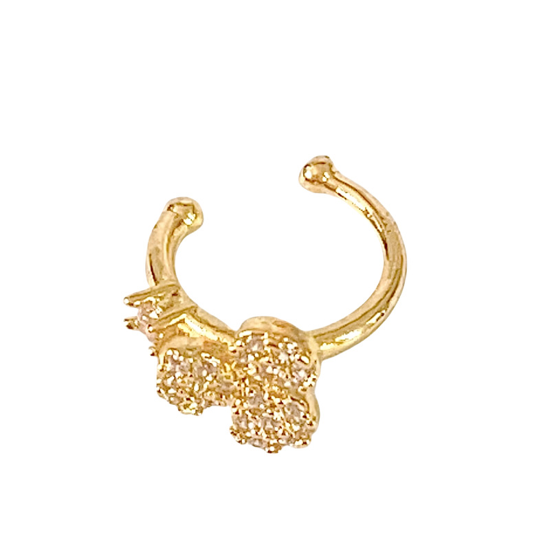 Picture of Cross-border Accessories Water Drop Butterfly Pendant Copper Nose Ring Nose Nail Women's Fresh and Sweet Ins Style High-grade Jewelry