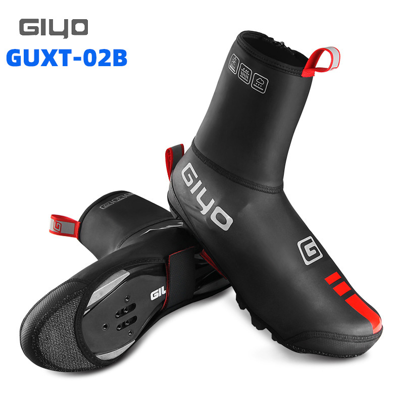 GIYO mountain road bike outdoor cycling shoes cover lock shoe cover dustproof windproof waterproof velvet warm 02B