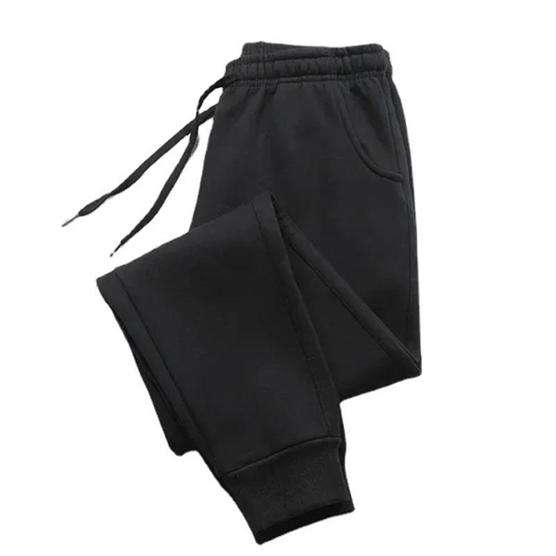 Picture of Cross-border Amazon wish Europe and the United States foreign trade 2024 autumn and winter new fleece-lined loose casual high waist toe pants
