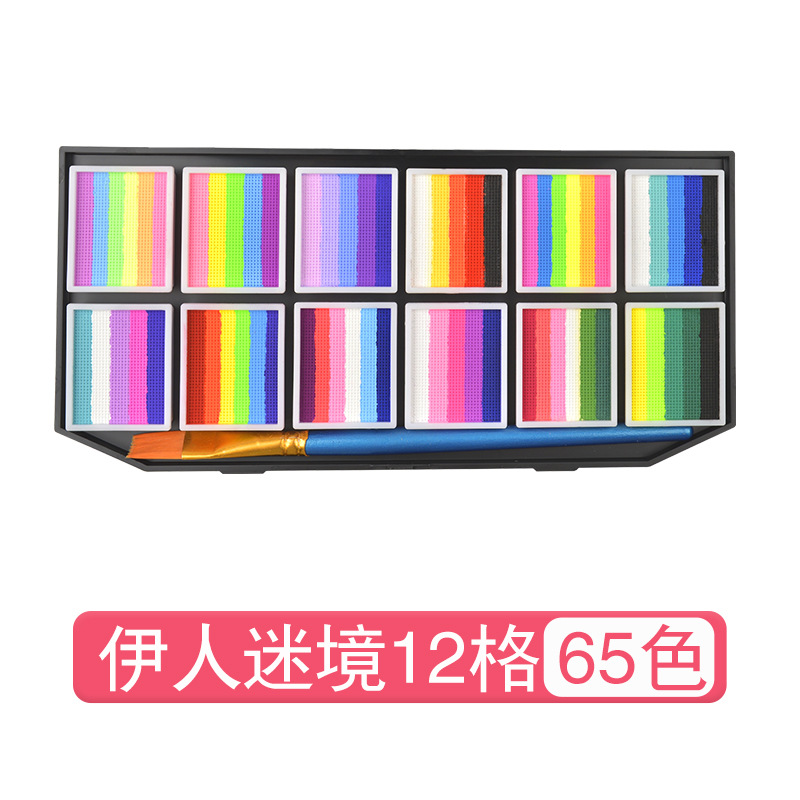 Picture of Children's Human Face Painting suit Festival Comic-Con Makeup 3D Painting Pigments Water-soluble Washable Pigments