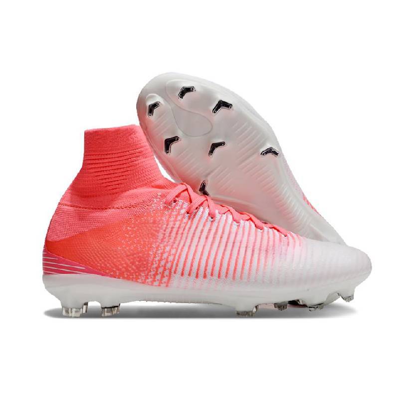 Hot-Selling Cross-Border Assassin's Eleventh Generation High-Top Waterproof Knitted Fg Football Shoes for Men and Women, Which Can Be Sold Together with Sincerely Recruiting Agents