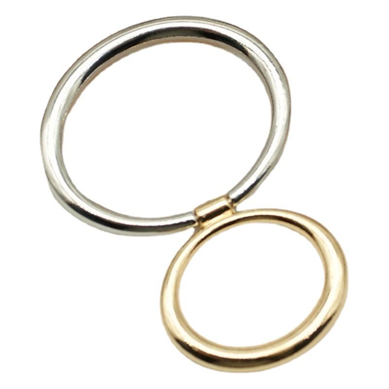 New alloy scarf buckle double circle dual-use simple personalized creative small square scarf knotted fixed buckle wholesale