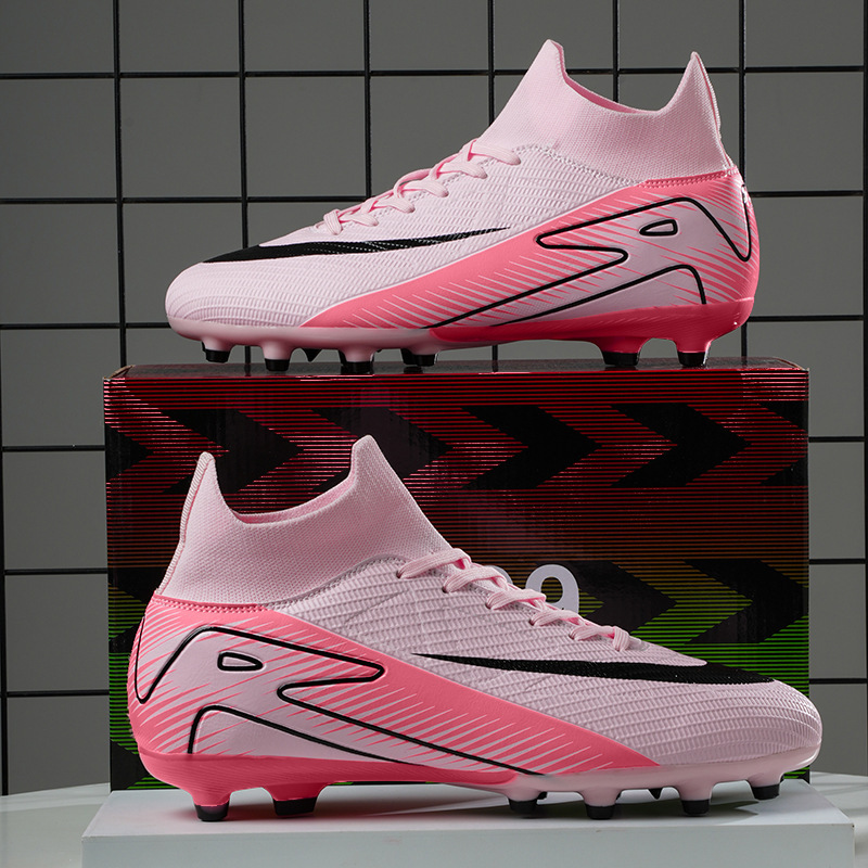 European Cup New Stab 16 Football Shoes High-top Youth Adult Training Shoes Spike TF Broken Nail Training sneaker
