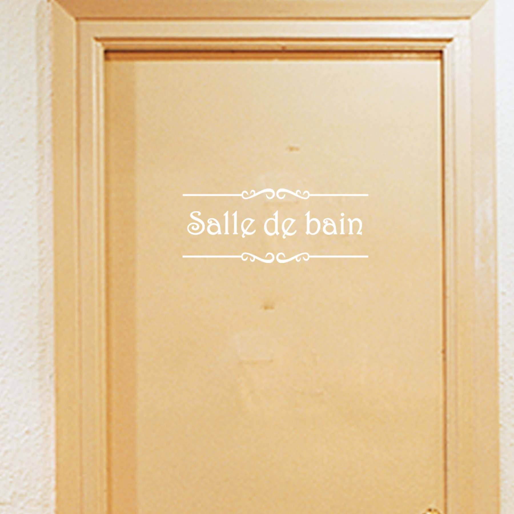 SALLE DE BAIN door stickers bedroom study restaurant cross border removable home decoration wall stickers JD042