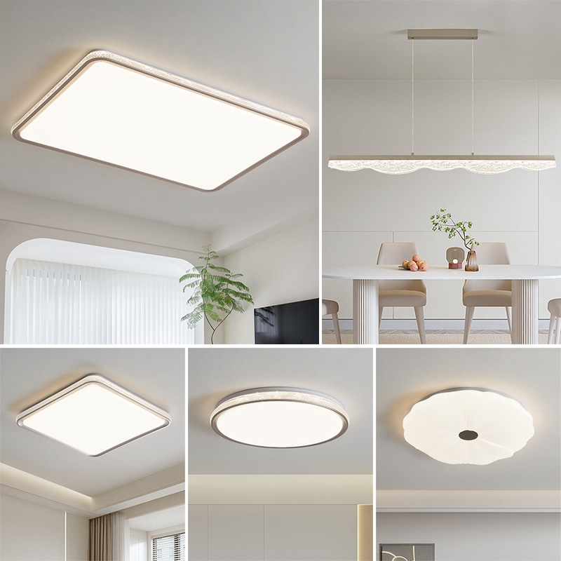 Atmospheric Normcore Full-Spectrum Eye Protection Ceiling Lamp Modern Minimalist Living Room Main Light Smart Lamp Whole House Package Combination