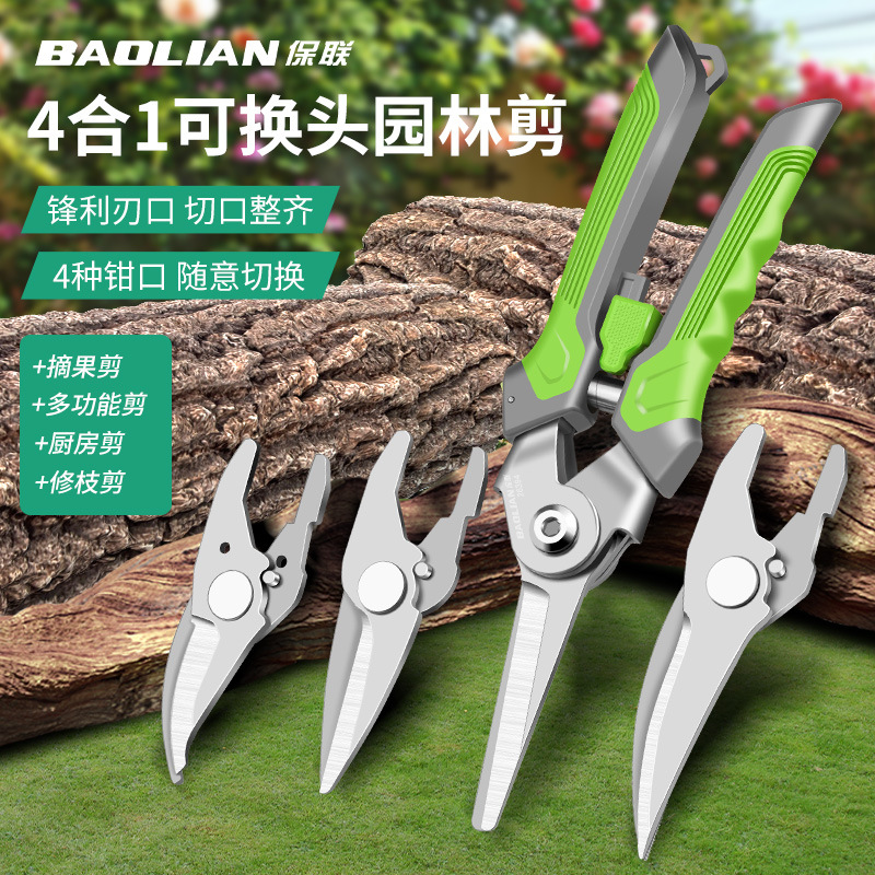 Baalian Horticultural Fruit Tree Scissors Pruning Branch Potted Plant Artifact Household Greening Scissors Branch Pruning Scissors Special Tools