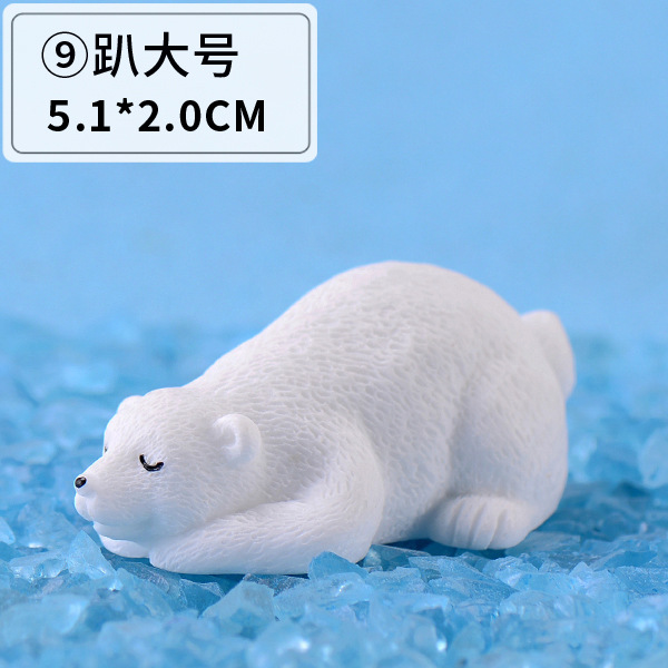 Picture of Micro Landscape Creative Cute Polar Bear DIY Decoration Gift Accessories Ecological Bottle Car Desktop Small Ornaments