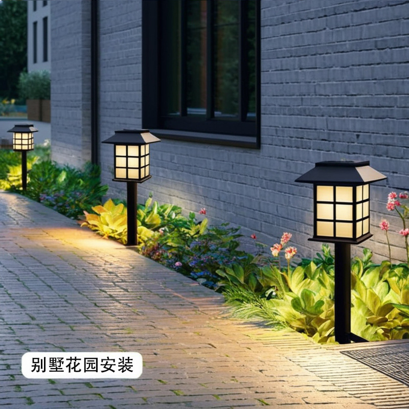 Picture of Solar Lawn Light Courtyard Garden Decorative Floor Insert Light LED Waterproof Outdoor Night Light Villa Landscape Light