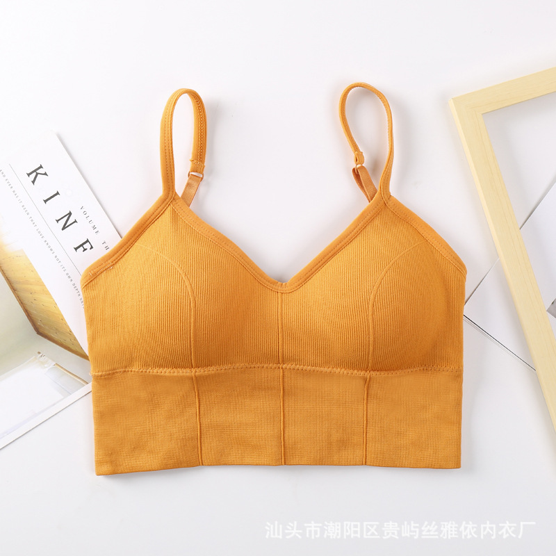 Picture of Kaka's Same Style Large U-Shaped Thread Beautiful Back Wrapped Chest Tube Top Seamless Wire-Free Bottoming Sports Vest Suspbottomer Intimates