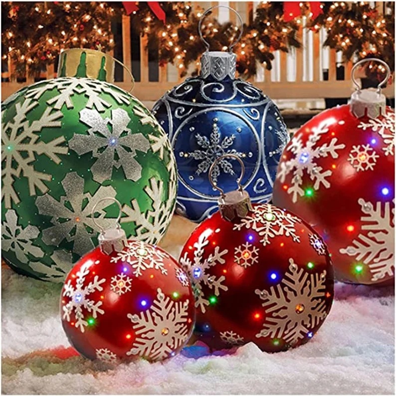 Christmas holiday decorations ball outdoor fun pvc inflatable ball crafts AliExpress Amazon cross-border explosions