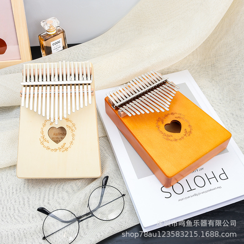 17-tone spruce wood spliced plate thumb fiddle kalimba kalimba African DIY painting
