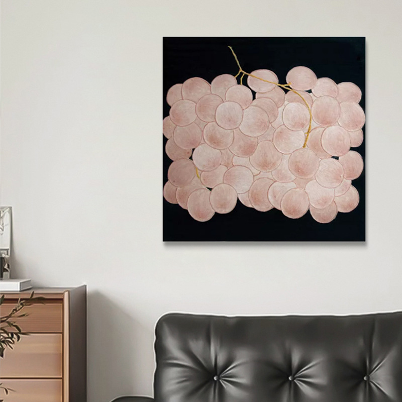 High-end Light Luxury French Style Vintage 2024 New Style Sideboard Decoration Painting for Restaurant