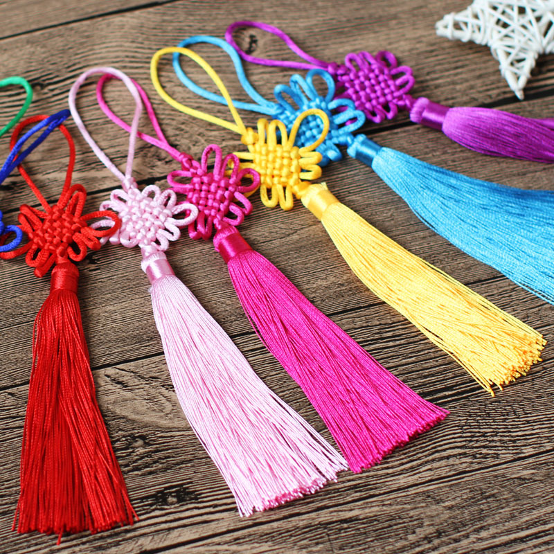 Picture of DIY Chinese knot pendant small size 6 knot handmade tassel tassel Chinese knot special holiday gift wholesale