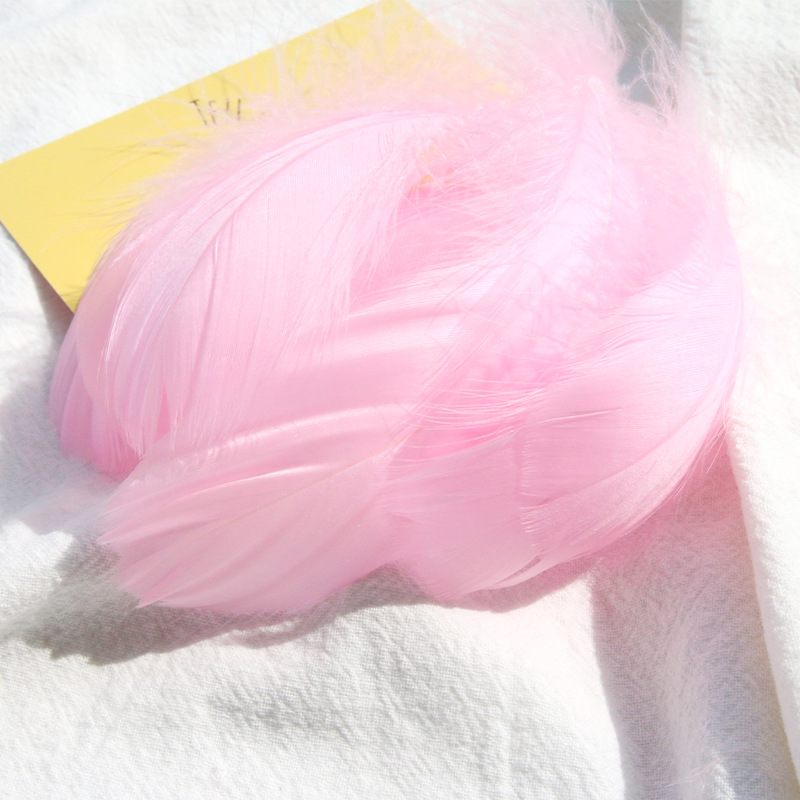 Picture of diy handmade color floating feather goose feather dream catcher wave ball gift box filling decoration materials