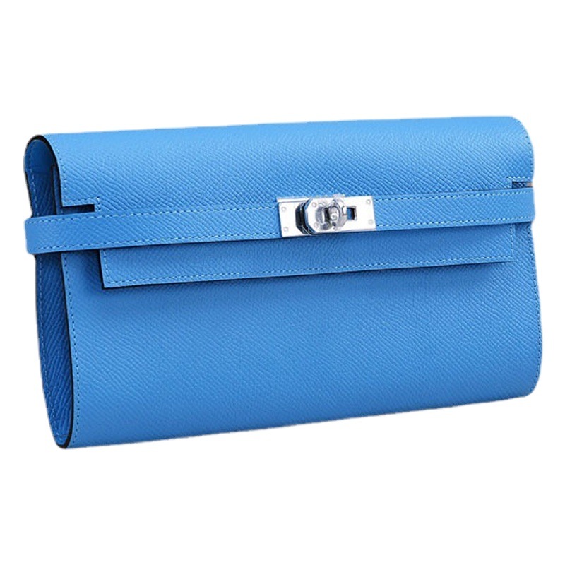 New Wallet Trend New Palm Print Top Layer Cowhide Handbag Wallet Women's Leather Long Wallet