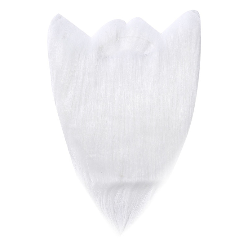 Picture of Amazon Halloween Beard Santa Claus Big Beard White Long Hair Black Big Beard Party Beard Dress up