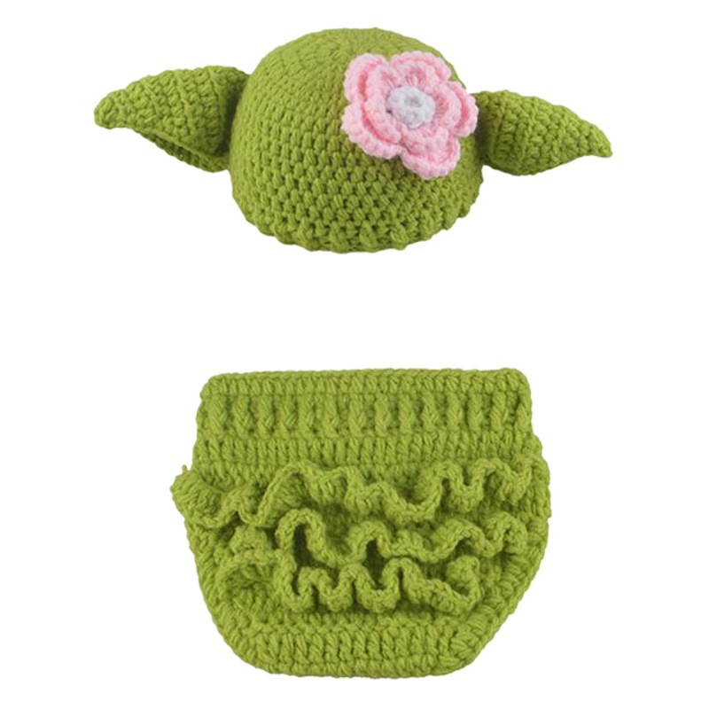 Picture of Star Wars Wisdom Old Man Master Yoda Baby Hand Woven Photo Suit Newborn One Hundred Days Photo Suit