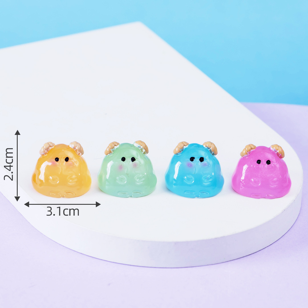 Picture of Micro landscape creative cute luminous twelve zodiac animal doll decoration accessories car desktop small ornaments