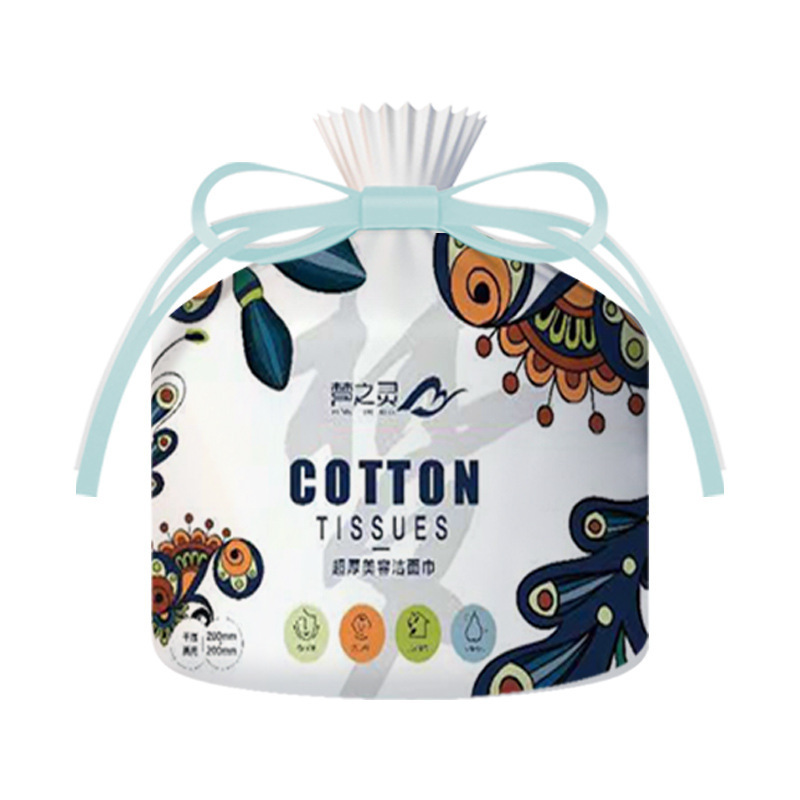 Picture of 600g Roll Towel Towel Disposable Dry and Wet Dual-Use Makeup Remover Roll Type Cotton Soft Towel Beauty Cleansing Towel