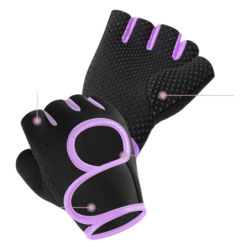 Sports gloves dumbbell equipment training non-slip breathable Fitness Cycling rock climbing half-finger gloves wrist protection cocoon