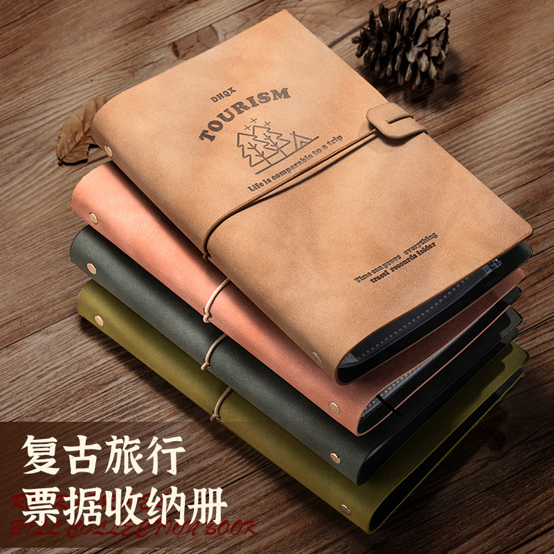 Concert ticket storage book ticket root collection book loose-leaf folder movie train ticket Polaroid travel souvenir book