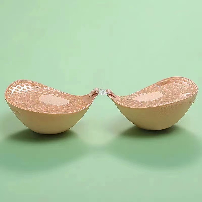 Picture of Round Cup Chest Sticker Anti-sagging Summer Showy Thin Wedding Dress Sling with Breast Sticker Gathering Upper Breast Sticker Invisible Underwear