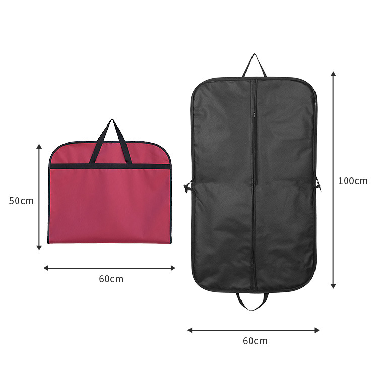 Picture of Guangzhou in stock suit dust bag high-end Oxford cloth suit bag clothing double zipper portable packaging bag custom
