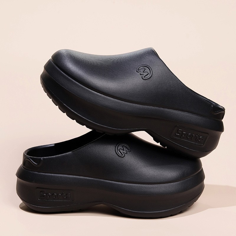 EVA Chef Shoes Casual Sports Thick Bottom Heightened Slippers Mueller Shoes Non-slip Wear-resistant Sports Platform Shoes