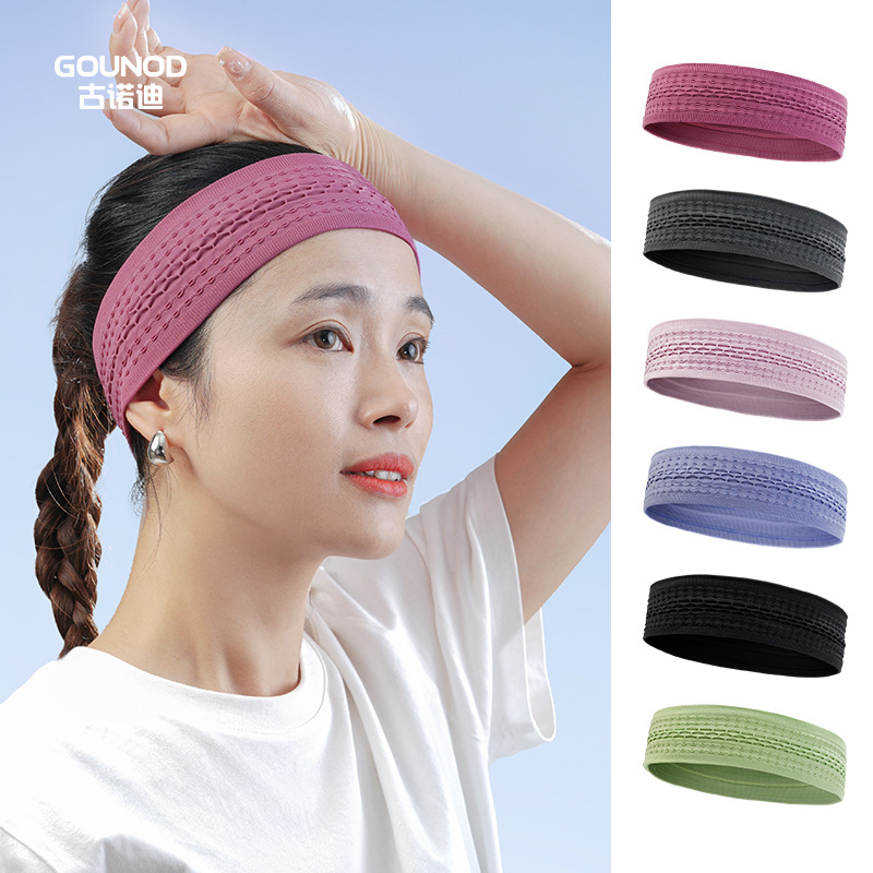 Sports Knitted Hair Band Yoga Hair Band Antisweat Running Basketball Hair Band Breathable Sweat Guide Quick-drying Sports Riding Headband