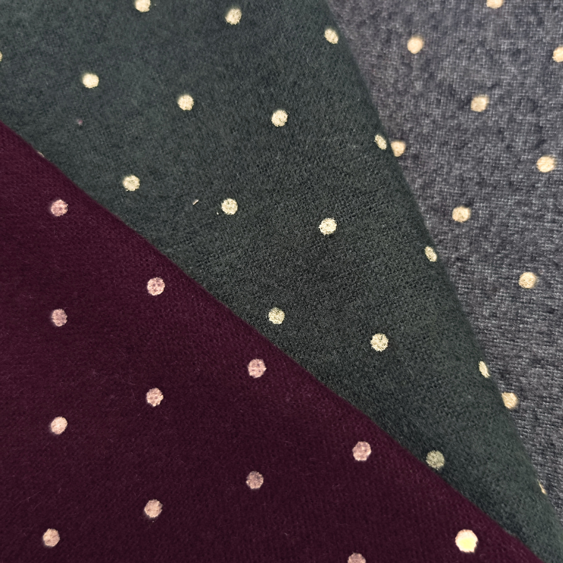 Picture of Autumn and Winter Cotton Sanding Modern 0.2 Dot Printed Fabric Jacket Skirt Children's Clothing Hanfu Fabric Home Boutique